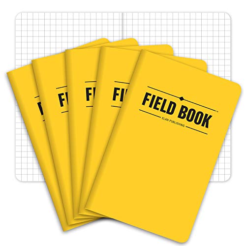 Elan Publishing Company Field Notebook/Pocket Journal - Yellow - Outdoor Adventures - Portable Writing Journal - |5"x5.5