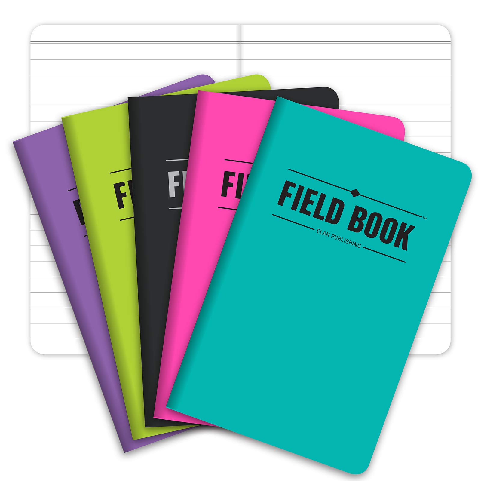 Elan Publishing Company Field Notebook/Pocket Journal - Assorted Colors - Ideal for Outdoor Enthusiasts - |5"x5.5" - Pac