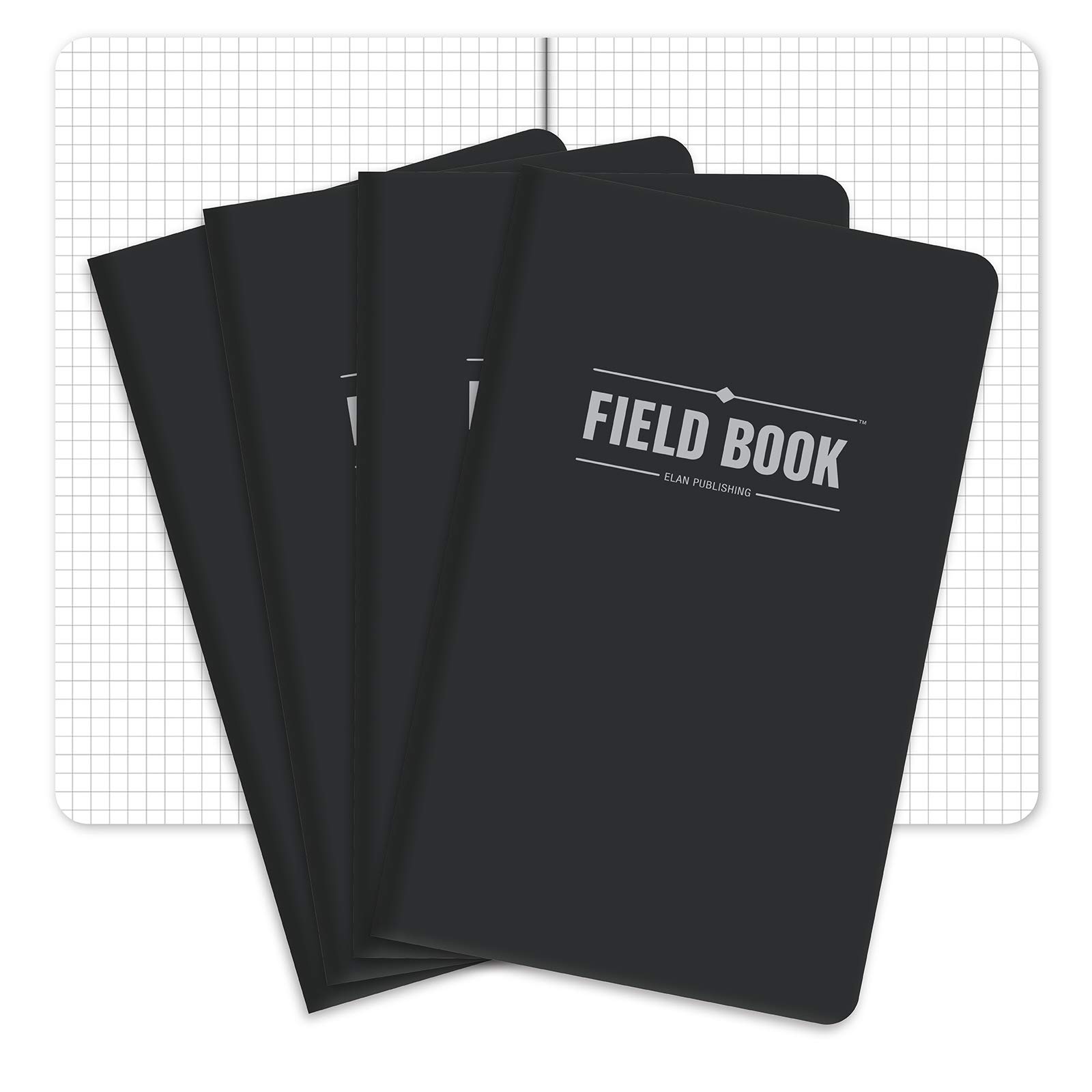 Elan Publishing Company Field Notebook/Journal - 5"x8" - Black - Professional Hiker & Outdoor Adventurer - Camping and T