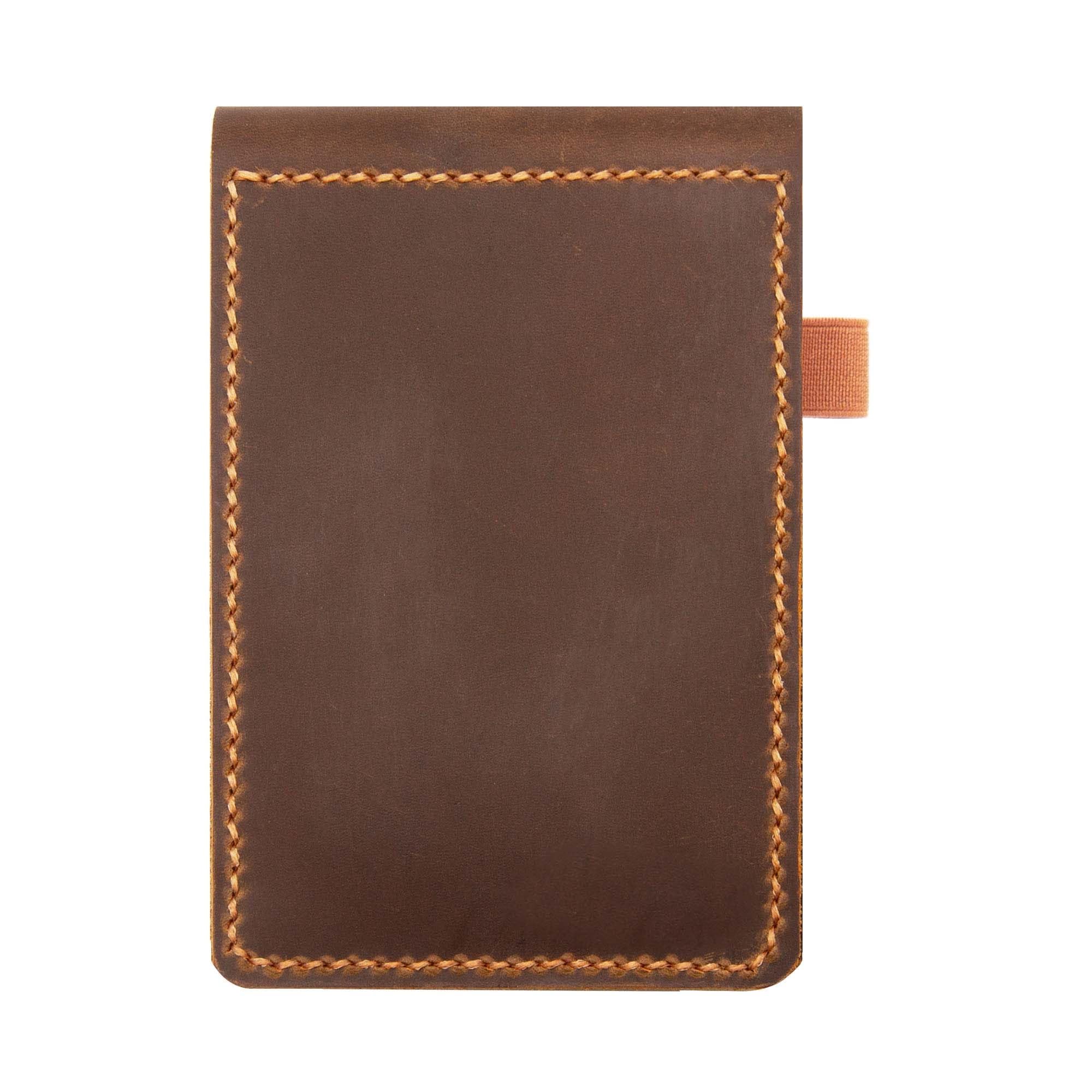 Genuine Leather Notepad Cover for Mini Pocket Notebook - Brown
| Customized Gift Leather Cover for Rite In The Rain Top